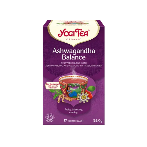 Yogi Tea – Ashwagandha Balance Organic Herbal Tea – 17 Tea Bags