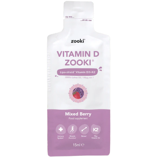 Zooki - Vitamin D3 3000IU + K2 100µg Liposomal - Liquid Sachets