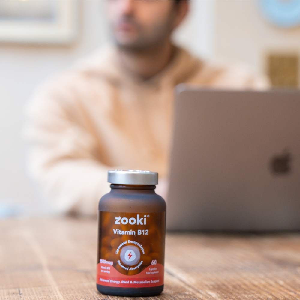 Zooki - Vitamin B12 2500mcg Liposomal - 60 Vegan Capsules