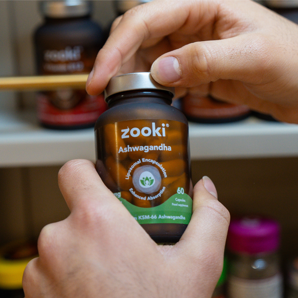 Zooki - Ashwagandha 500mg Liposomal KSM-66 - 60 Vegan Capsules